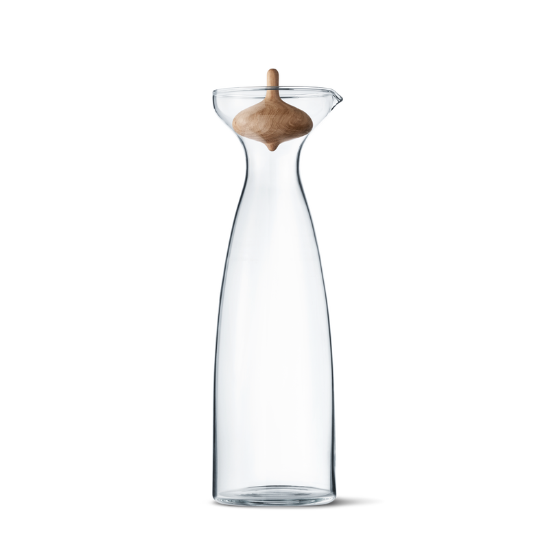 Georg Jensen - Alfredo - Karaffel - 1L - Glas og eg