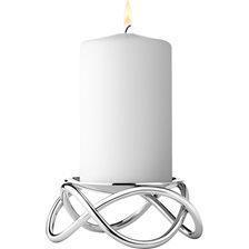 Georg Jensen - Glow - Lysestage - Stor - Ø11,2 cm - Mat rustfrit stål