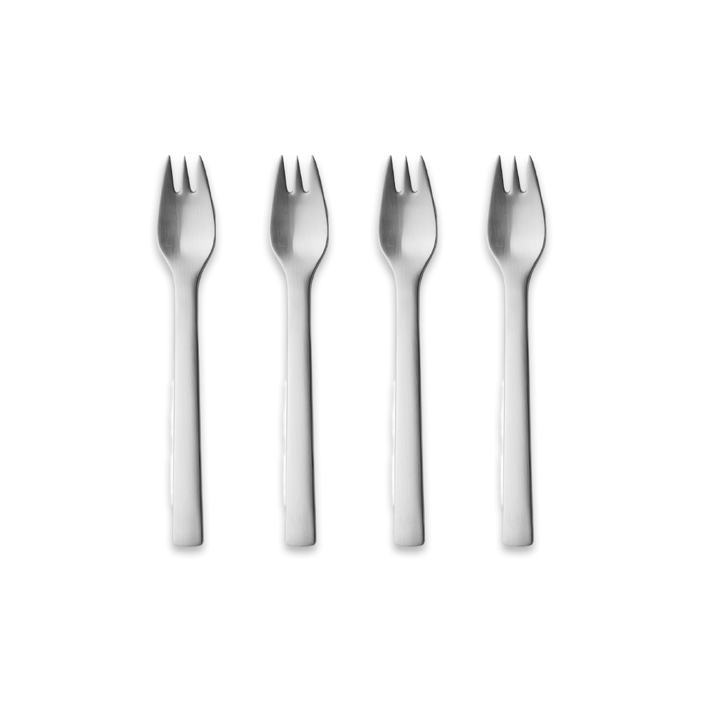 Georg Jensen - New York - Kagegafler - 4 stk. - Rustfrit stål - Mat