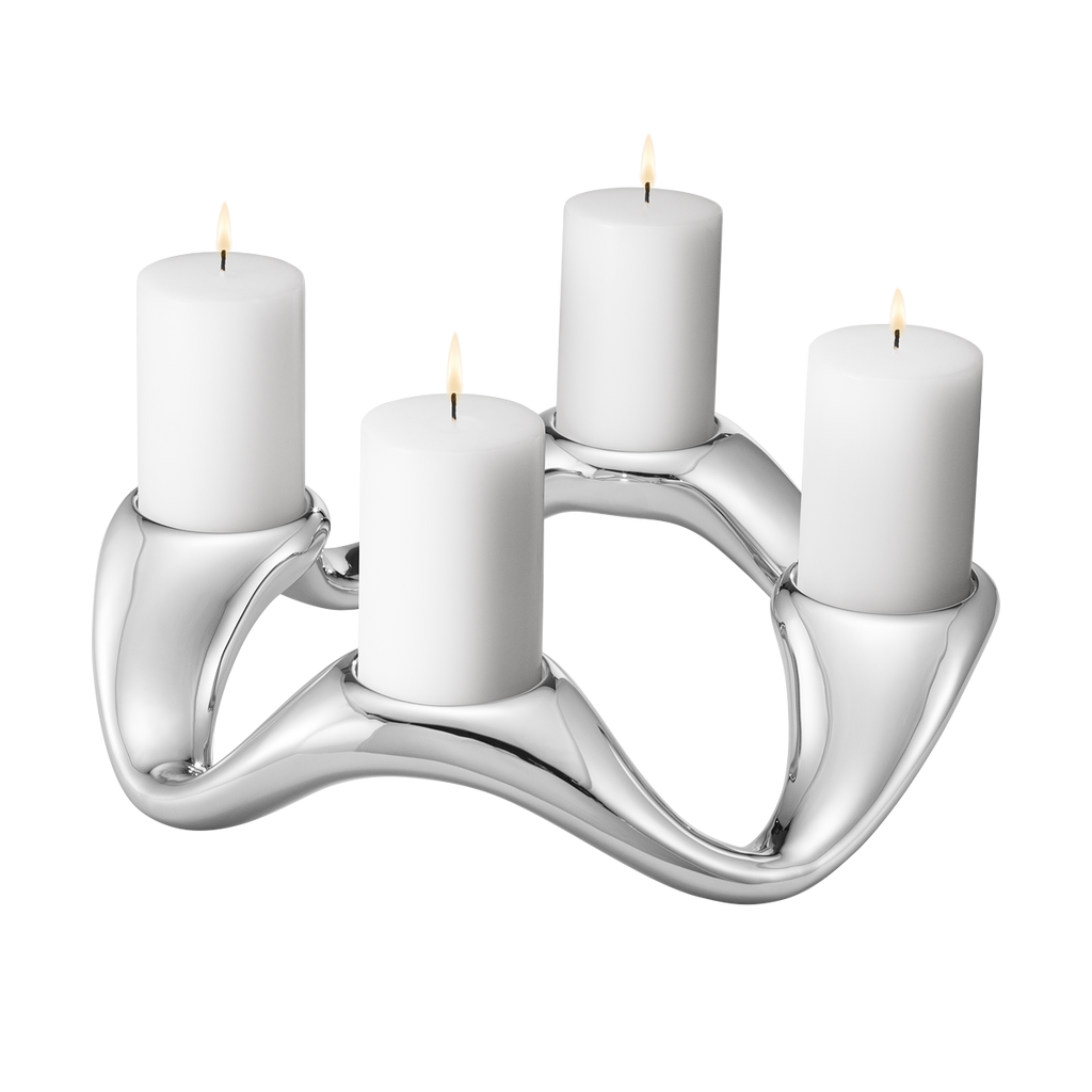 Georg Jensen - Cobra - Rund lysestage til 4 bloklys