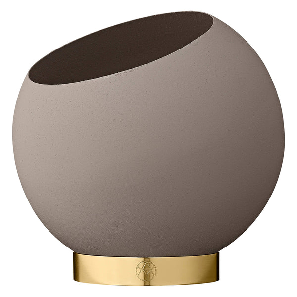 AYTM - blomster vase - Globe - Taupe - ø37