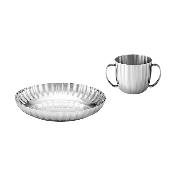 Georg Jensen - Bernadotte - Børnesæt - 2 dele - Rustfrit stål