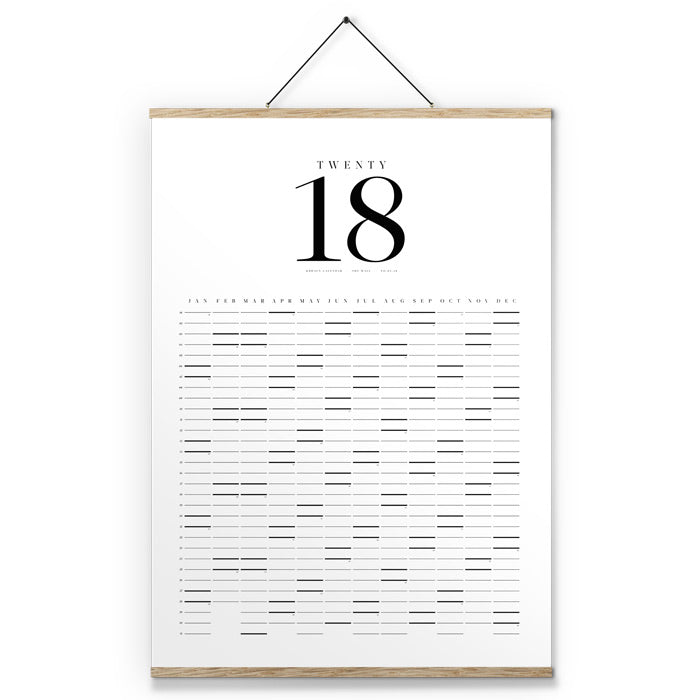 Kbhavn - Kalender - The Wall Calendar, Eg