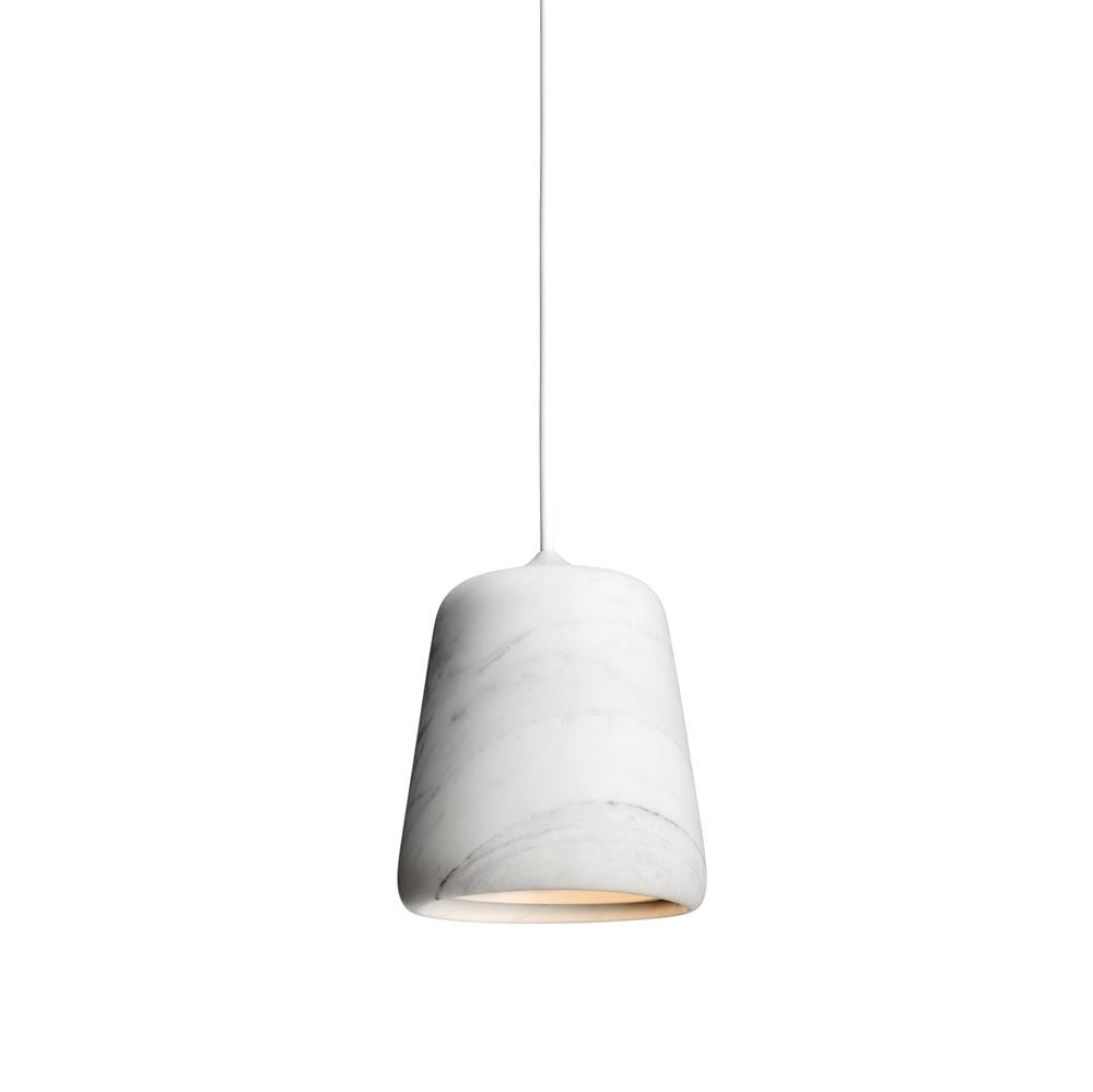 New Works - Lampe - Material Pendel -  Hvid Marmor