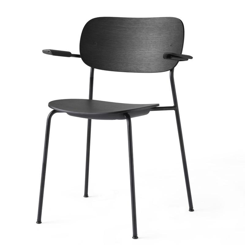 Menu - Co Chair - Spisebordsstol - M. Armlæn - Sort Eg