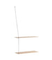 Woud - Stedge shelf - Hylde - Hvidpigmenteret Eg - 60 cm