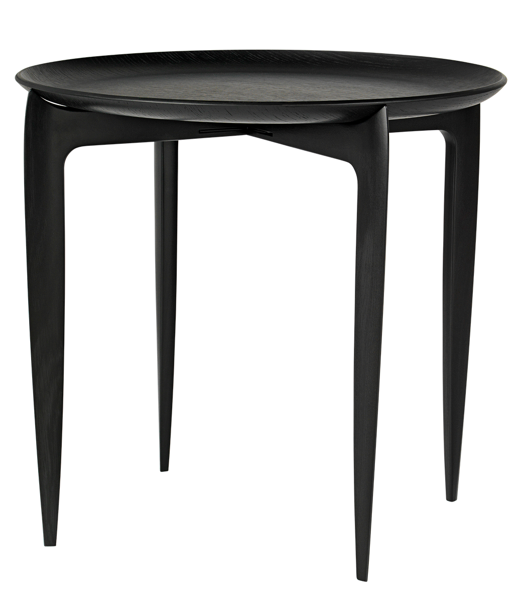 Fritz Hansen - TRAY TABLE, sort - Ø45 - Sort