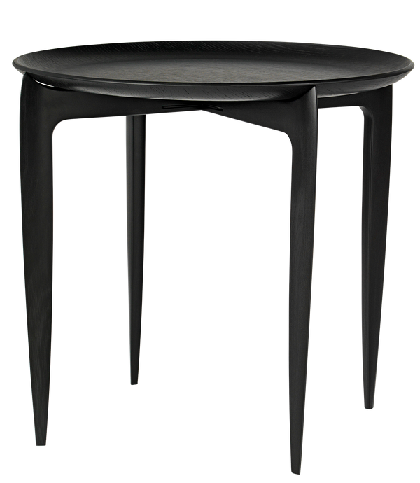 Fritz Hansen - TRAY TABLE, sort - Ø45 - Sort