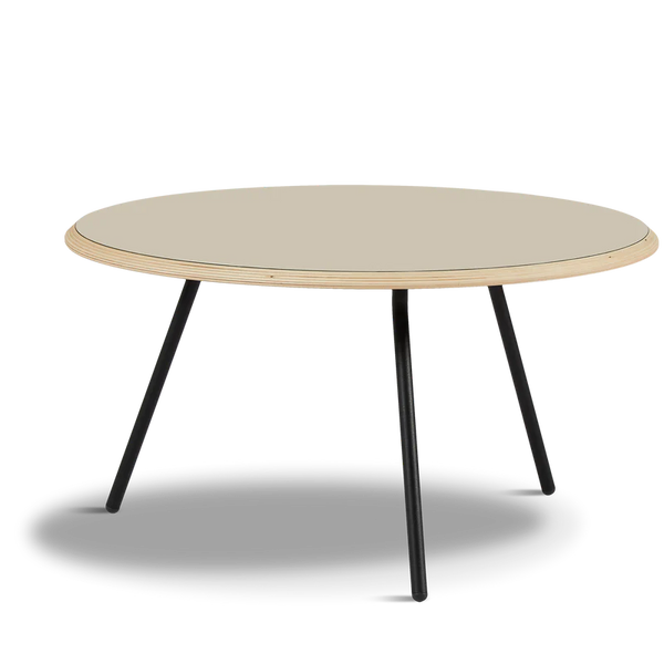 Woud - Soround - Sofabord - Ø75 - Beige laminat - 3 Størrelser