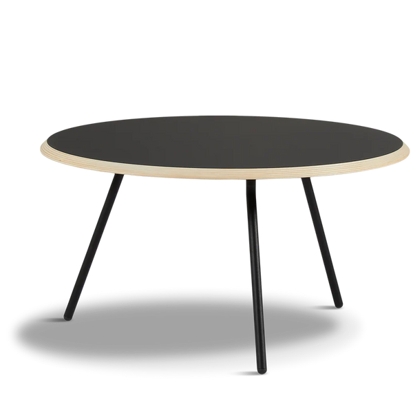 Woud - Soround - Sofabord - Ø75 - Sort laminat - 3 Størrelser