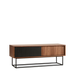Woud - VIRKA - Skænk / TV-møbel - LAV SORT / EG 120 cm - Flere farver
