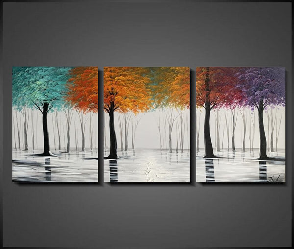 Maleri - Beauty of the Seasons - 180x80 cm