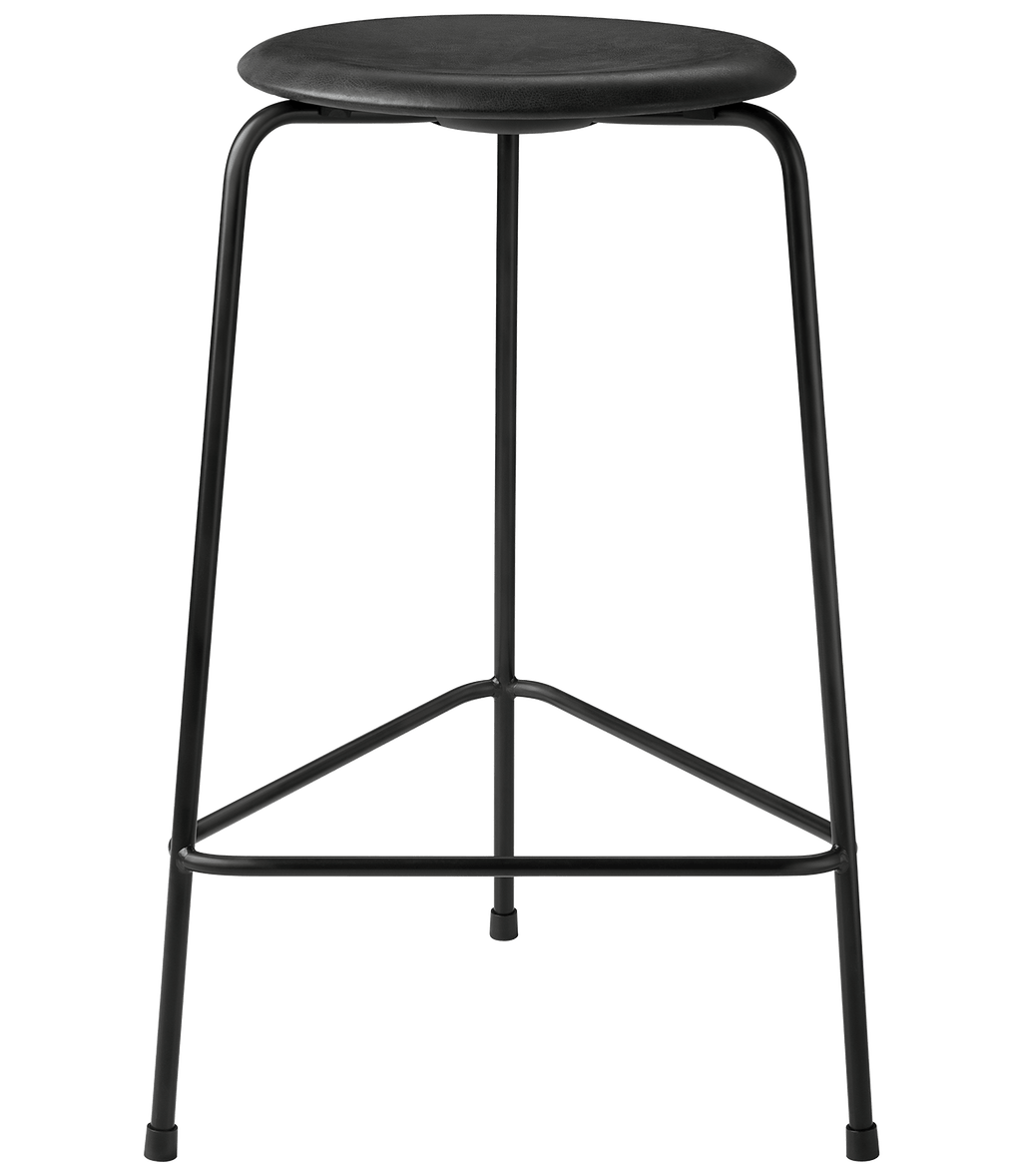 Fritz Hansen - DOT - Barstol - Sort Læder