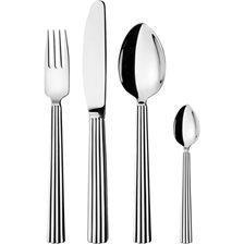 Georg Jensen - Bernadotte - Bestiksæt - 16 dele - 4 kuverter - Rustfrit stål - Blank