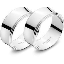 Georg Jensen - Pyramide - Servietring - 2 stk. - Rustfrit stål - Blank