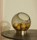 AYTM - Vase- Globe rund - Amber/guld - Flere størrelser