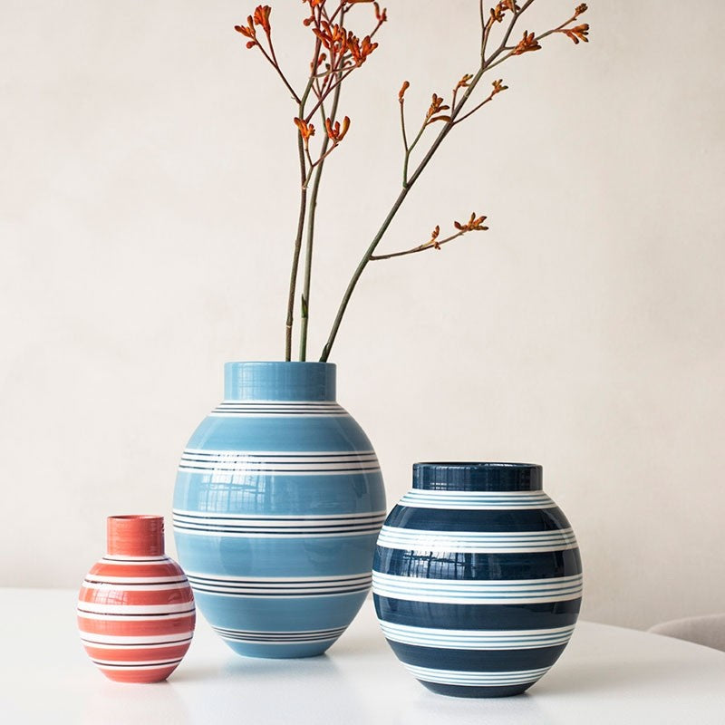 Kähler - Omaggio - Nuovo Vase - H30 cm - Lys Blå