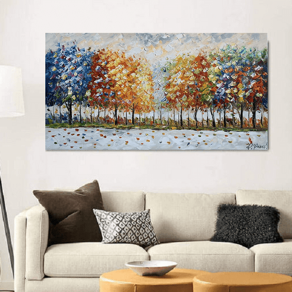 Maleri - Colors of the Season - 130x70 cm