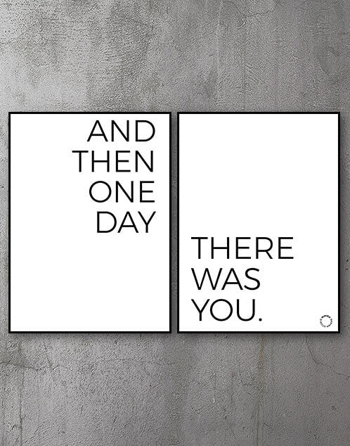 Plakatsæt - And Then There Was You - Minida