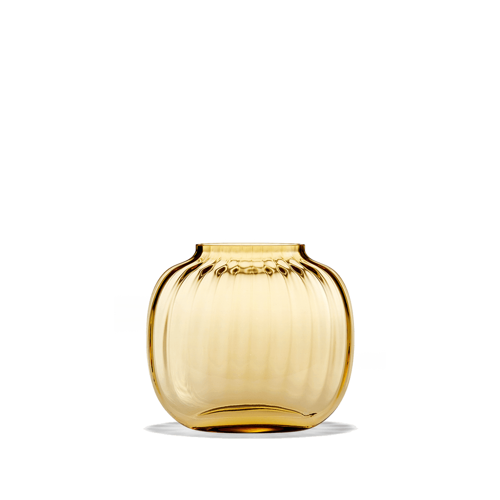 Holmegaard - PRIMULA - Vase - Amber - H12,5 + Gratis Happy Cheeks by MUMS